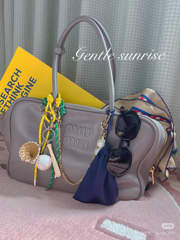 Miumiu briefcase bowling bag new color