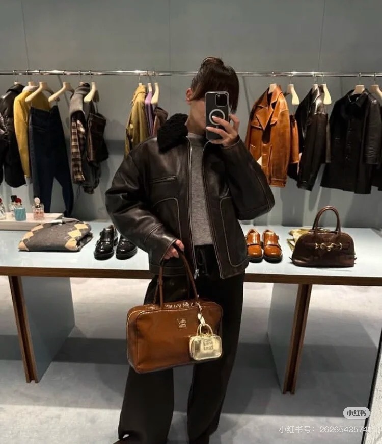 Miumiu patent leather briefcase