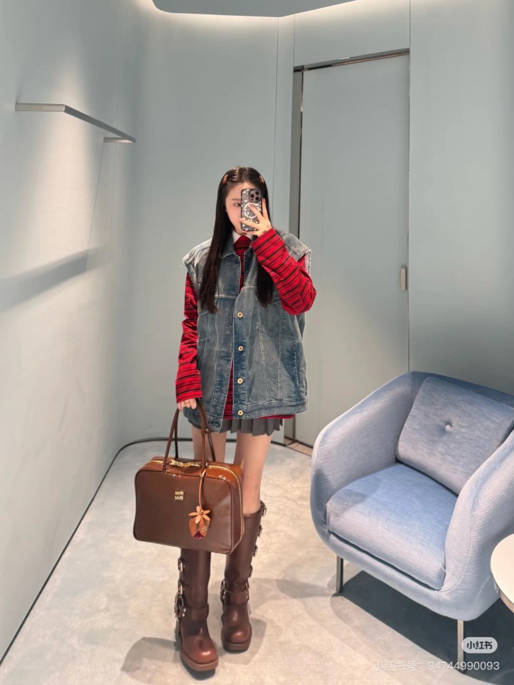 Miumiu patent leather briefcase