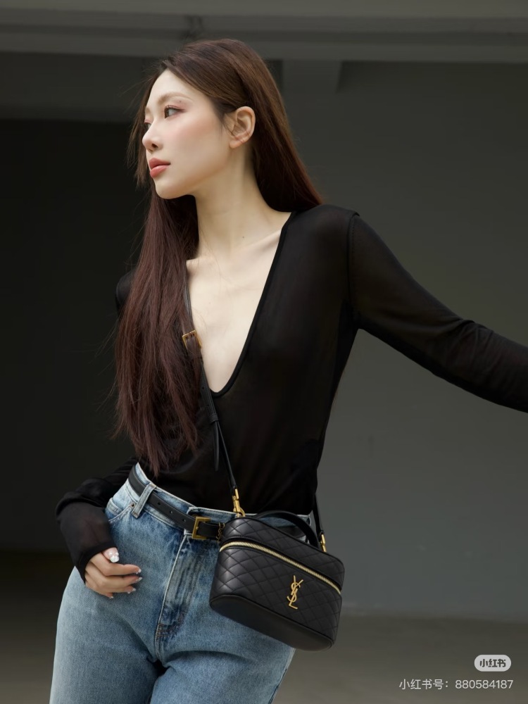 YSL makeup bag