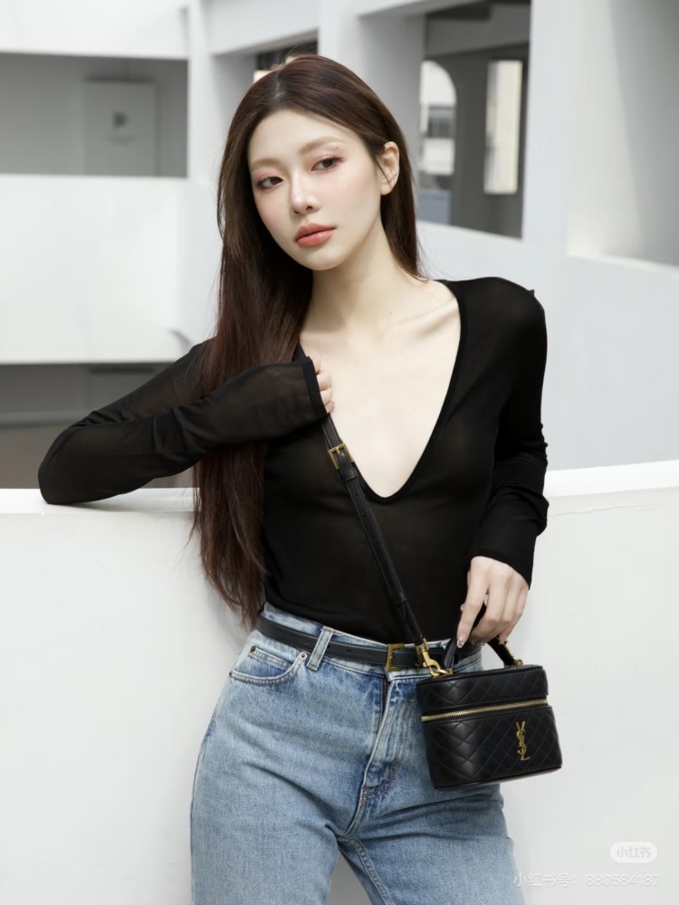 YSL makeup bag