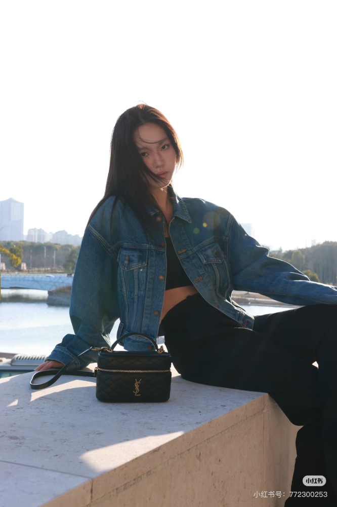YSL makeup bag