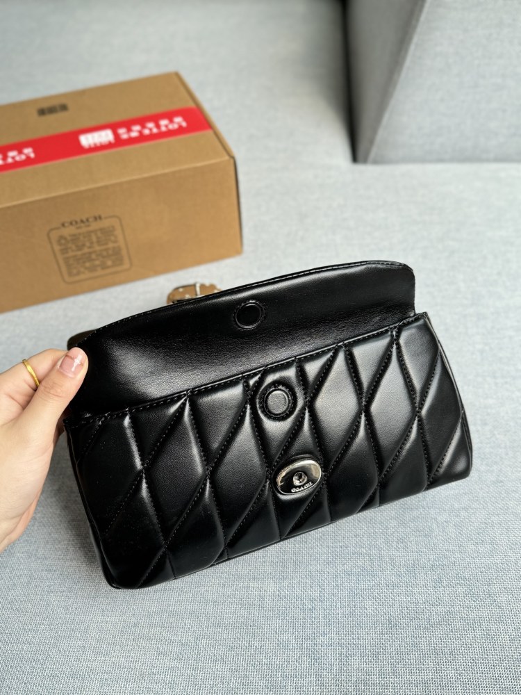 Large size 240 airplane box
Small size 230 airplane box
size：26×14/20×11
COACH Coach Tabby Chain Bag Cross Shoulder Bag
The texture of lambskin is also very elastic~
Milk white paired with gold looks really good
The touch is super soft and comfor...