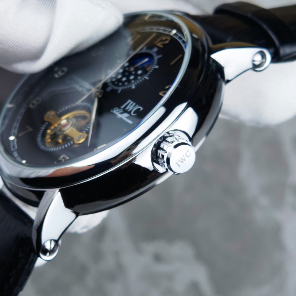 IWC Sun Moon Star Hollow Fully Automatic Mechanical Movement Men's Watch