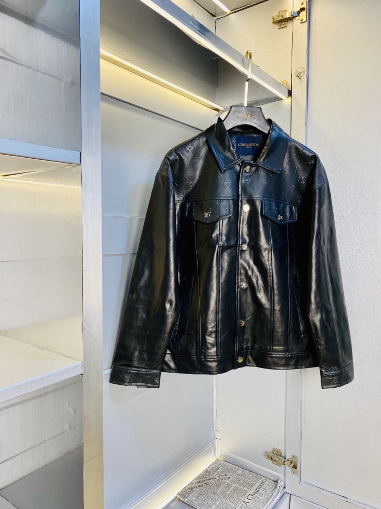 Louis Vuitton Lv 2026 Spring! New leather jacket, windproof jacket