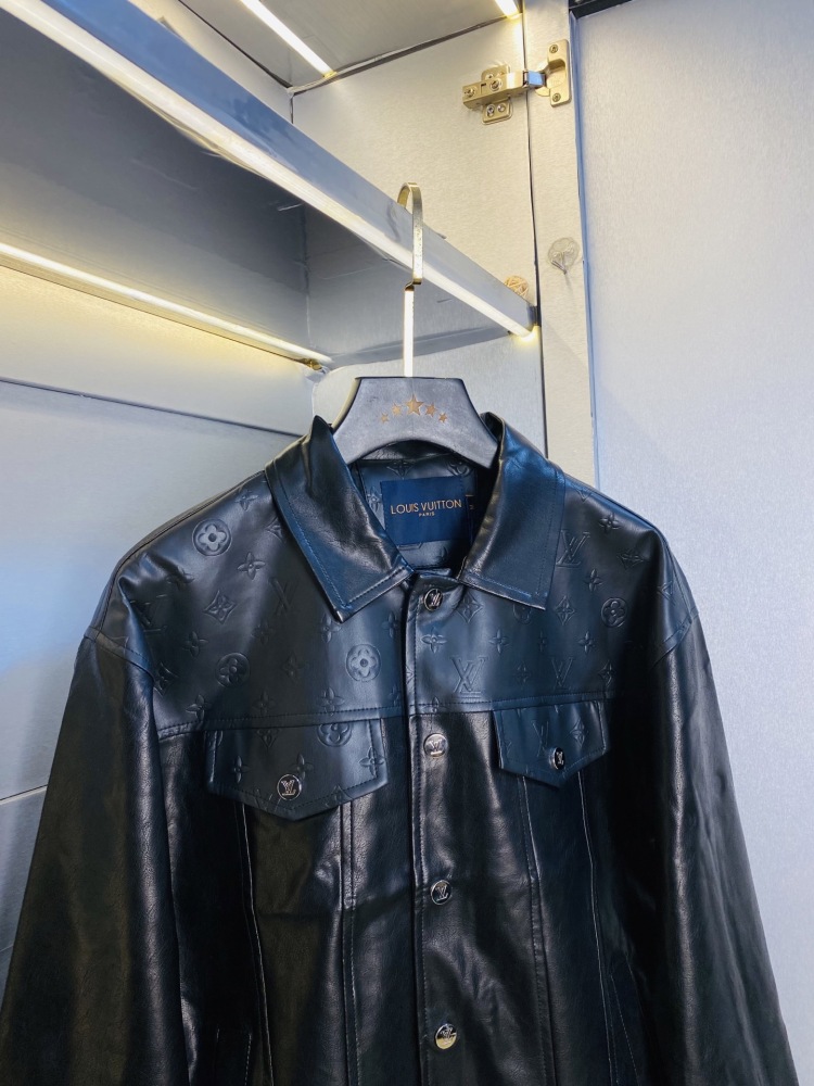 Louis Vuitton Lv 2026 Spring! New leather jacket, windproof jacket