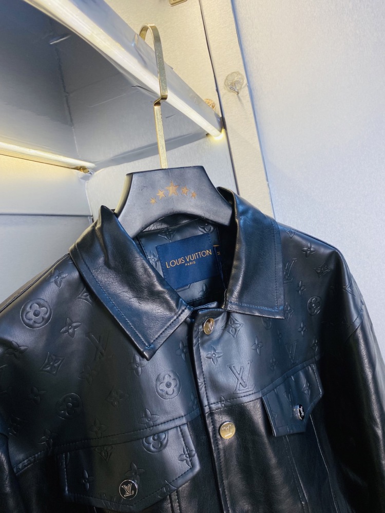 Louis Vuitton Lv 2026 Spring! New leather jacket, windproof jacket