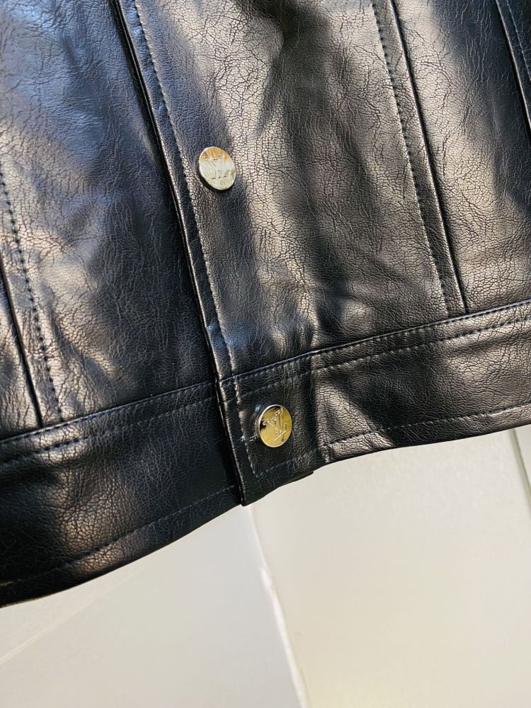Louis Vuitton Lv 2026 Spring! New leather jacket, windproof jacket