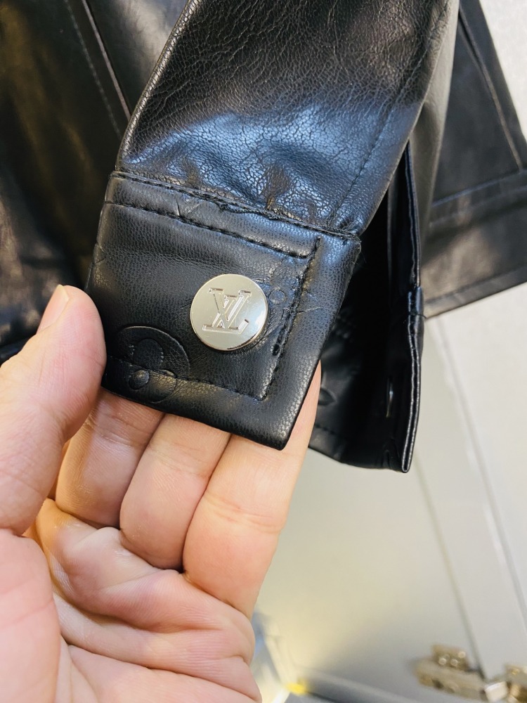 Louis Vuitton Lv 2026 Spring! New leather jacket, windproof jacket