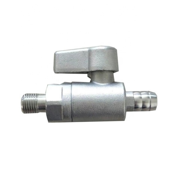 stainless steel mini hose ball valve with male and female nipple ball valve for hose connector
