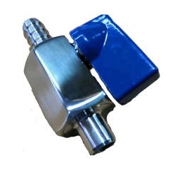 stainless steel welding hose ball valve mini valve with barb on one end and the other end for welding welding ball valve