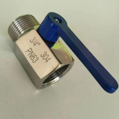 customisable stainless steel mini ball valve with surface polished sanitary ball valve