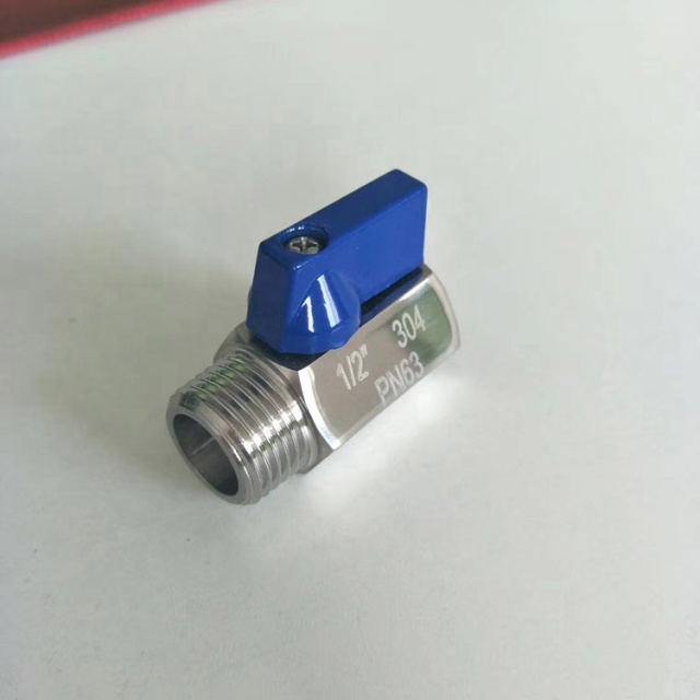 customisable stainless steel mini ball valve with surface polished sanitary ball valve