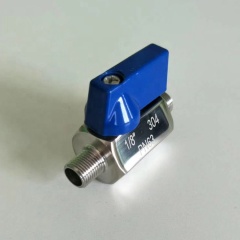 customisable stainless steel mini ball valve with surface polished sanitary ball valve