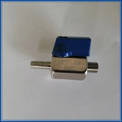 stainless steel mini hose ball valve with male and female nipple ball valve for hose connector