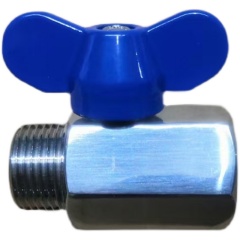 stainless steel mini ball valve with male and female nipple male and female threaded ball valve miniature ball valve