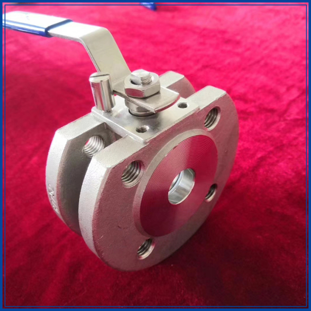 stainless steel 1-PC wafer flanged ball valve 2-PC flanged ball valve 3-PC ball valve with direct mounting pad