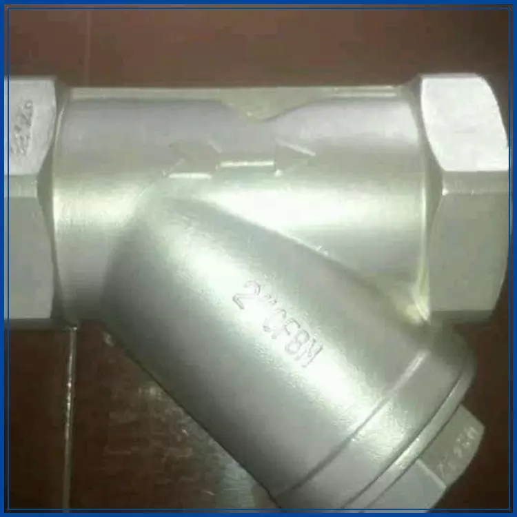 STAINLESS STEEL Y-SPRING CHECK VALVE CF8/CF8M Stainless Steel Y Type Spring Check Valve Thread End Y Type Spring Check Valve stainless steel 304 316 Y-strainer