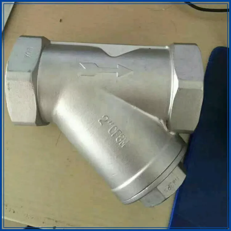 STAINLESS STEEL Y-SPRING CHECK VALVE CF8/CF8M Stainless Steel Y Type Spring Check Valve Thread End Y Type Spring Check Valve stainless steel 304 316 Y-strainer