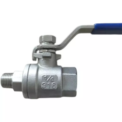stainless steel 304 316 male and female threaded 2 PC ball valve S.S.M/F 2PC ball valve