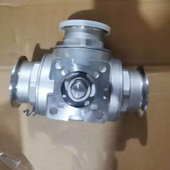 Stainless Steel Sanitary DN50/2 inch Threaded 3 Way Ball Valve L type T type 3 Way Tri-Clamp Ball Valve
