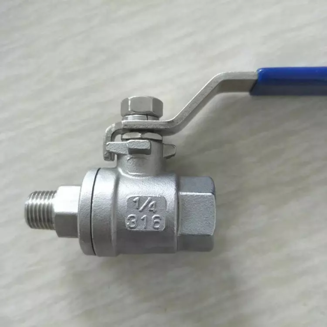 stainless steel 304 316 male and female threaded 2 PC ball valve S.S.M/F 2PC ball valve