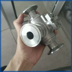 Stainless Steel Sanitary DN50/2 inch Threaded 3 Way Ball Valve L type T type 3 Way Tri-Clamp Ball Valve