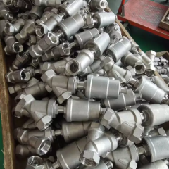 straight through stainless steel pneumatic angle seat valve