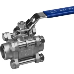 Custom Hot Sale High Quality Stainless Steel 304 316 3PCS Butt Welding Ball Valve