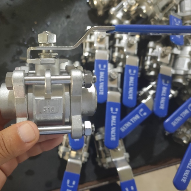 Custom Hot Sale High Quality Stainless Steel 304 316 3PCS Butt Welding Ball Valve