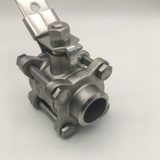 Custom Hot Sale High Quality Stainless Steel 304 316 3PCS Butt Welding Ball Valve