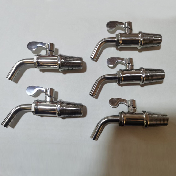 304 Stainless Steel Tapered Thread Oak Barrel Tap - Food Grade Conical Thread Spigot for Wine & Beer Dispensing Beverage Dispenser Faucet with Cone Thread
