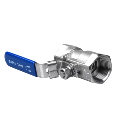 Custom Hot Sale High Quality Stainless Steel 304 316 1PC One-Piece Ball Valve with Butterfly Handle