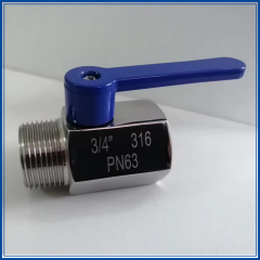 Customizable Good Quality Stainless Steel Mini Ball Valve with Male & Female Threads 