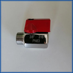 Customizable Good Quality Stainless Steel Mini Ball Valve with Male & Female Threads 