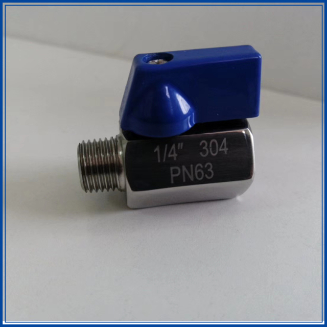 Customizable Good Quality Stainless Steel Mini Ball Valve with Male & Female Threads 