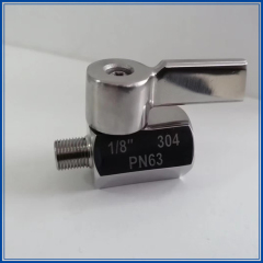 Customizable Good Quality Stainless Steel Mini Ball Valve with Male & Female Threads 