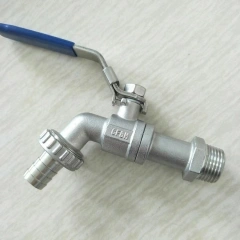 stainless steel hose tail ball valve