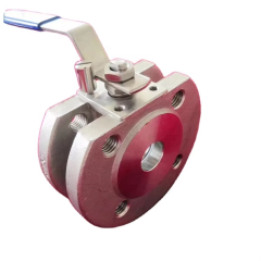 stainless steel 1-PC wafer flanged ball valve 2-PC flanged ball valve 3-PC ball valve with direct mounting pad