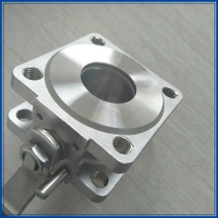 stainless steel 1-PC wafer flanged ball valve 2-PC flanged ball valve 3-PC ball valve with direct mounting pad