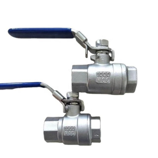 Custom Good Quality Stainless Steel 304 316 threaded 2 PC Ball Valve