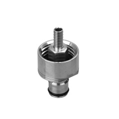 Stainless Steel Carbonation Cap Counter Pressure Bottle Filling with 5/16" Barb Ball Lock Type CO2 Coupling Carbonate Soda Beer
