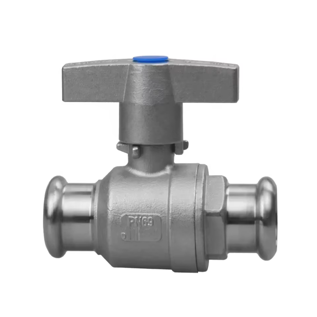 Custom Hot Sale High Quality Stainless Steel 304 316 3PCS Press End Ball Valve