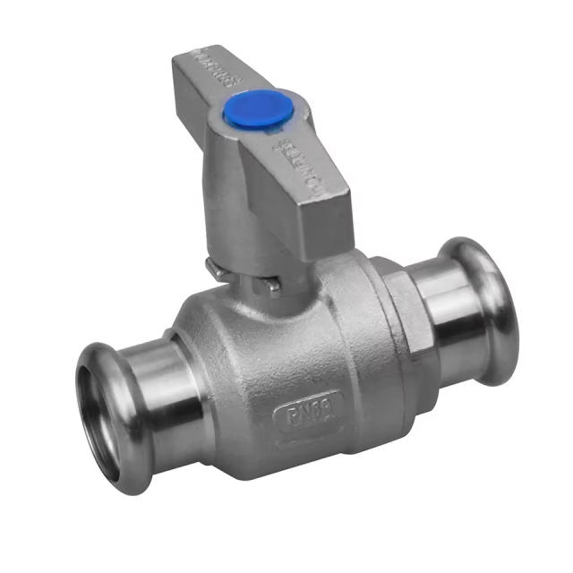 Custom Hot Sale High Quality Stainless Steel 304 316 3PCS Press End Ball Valve
