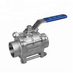 stainless steel 3PCS Socket Weld ball valve