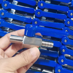 stainless steel welding hose ball valve mini valve with barb on one end and the other end for welding welding ball valve