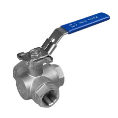 stainless steel three-way ball valve