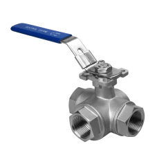 stainless steel three-way ball valve