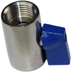 Custom Good Quality Stainless Steel 304 316 Mini Ball Valve with A Round Body