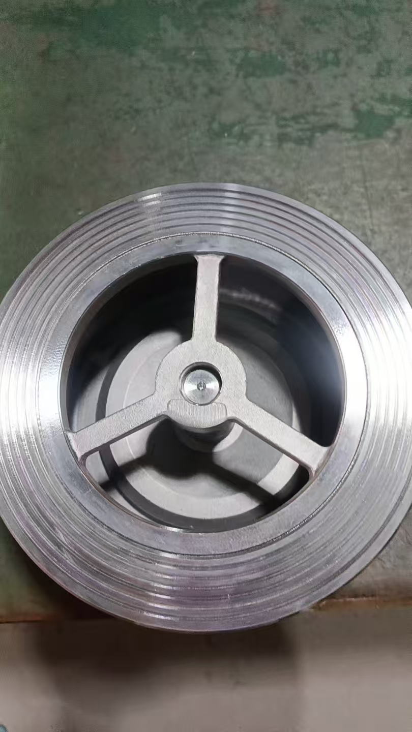 Stainless Steel 304 316 Non-Return Spring Vertical Water Pump Foot Wafer Disk Check Valve